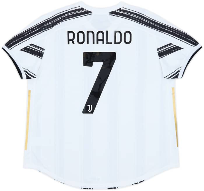 2020-21 Juventus Authentic Home Shirt Ronaldo #7 - 8/10 - (XXL)