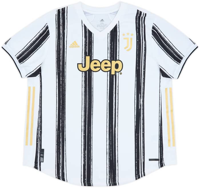 2020-21 Juventus Authentic Home Shirt Ronaldo #7 - 8/10 - (XXL)