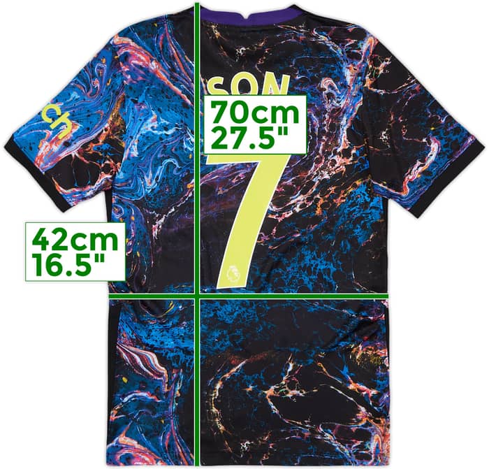 2021-22 Tottenham Away Shirt Son #7 - 10/10 - (XS)