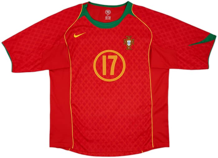 2004-06 Portugal Home Shirt C.Ronaldo #17 - 8/10 - (XL)