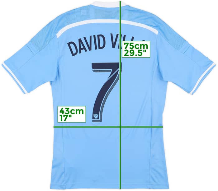 2015-16 New York City Home Shirt David Villa #7 - 8/10 - (S)