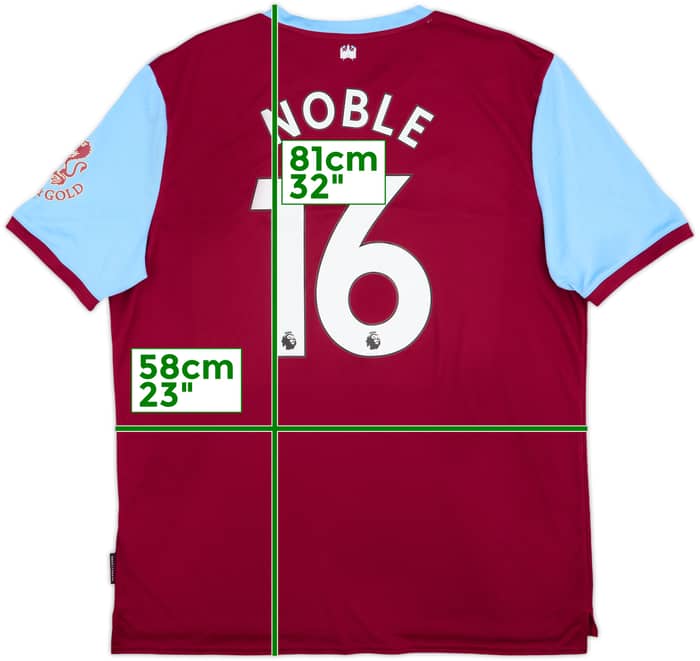 2019-20 West Ham Home Shirt Noble #16 (XXL)