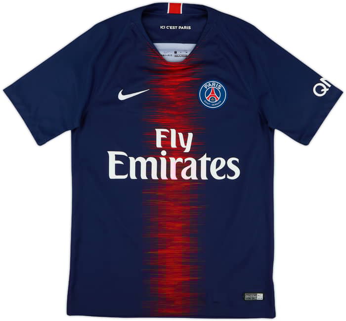 2018-19 Paris Saint-Germain Home Shirt Mbappe #7 - 9/10 - (S)