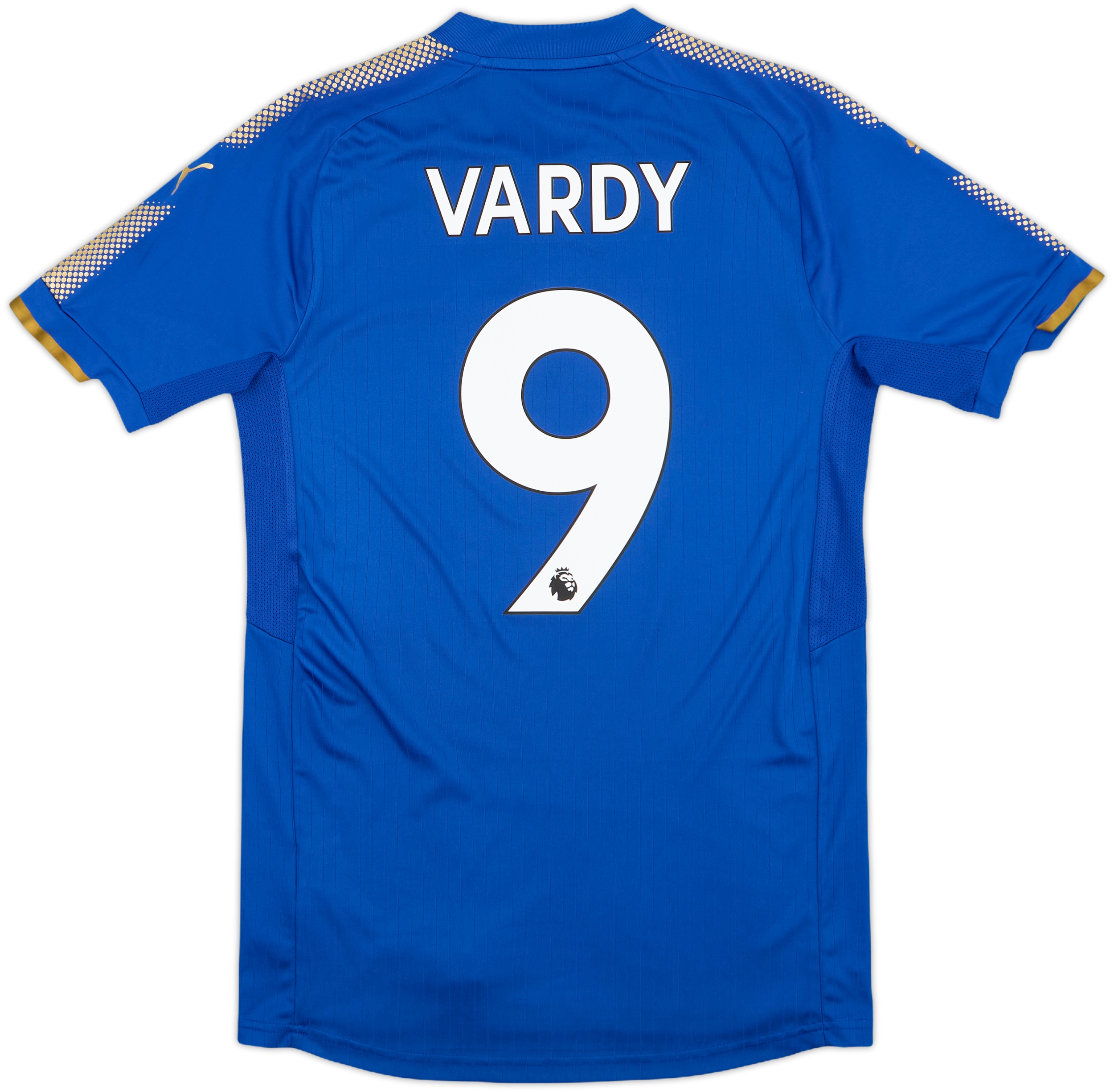 2017-18 Leicester Home Shirt Vardy #9 - 8/10 - (S)