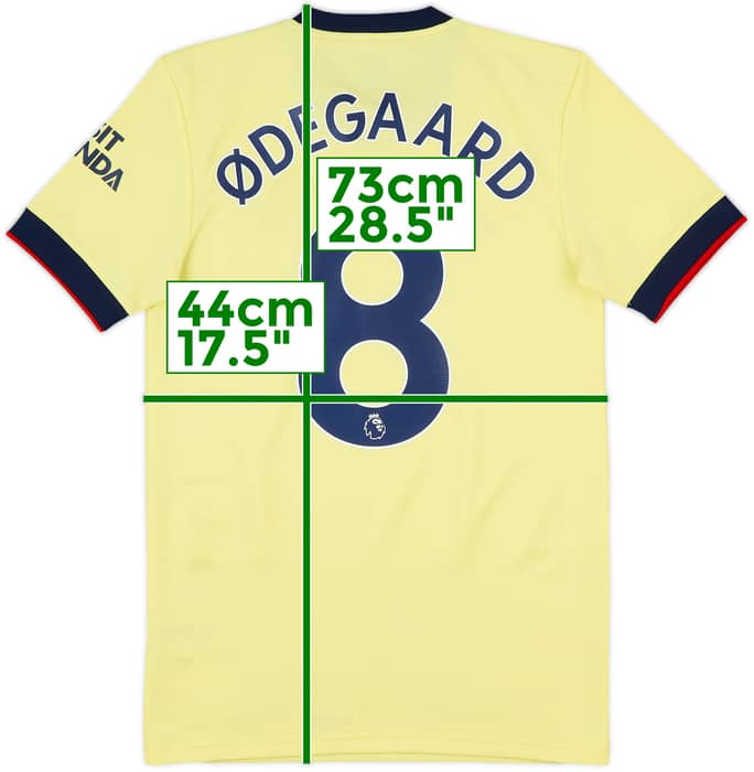 2021-22 Arsenal Away Shirt Odegaard #8 - 9/10 - (XS)