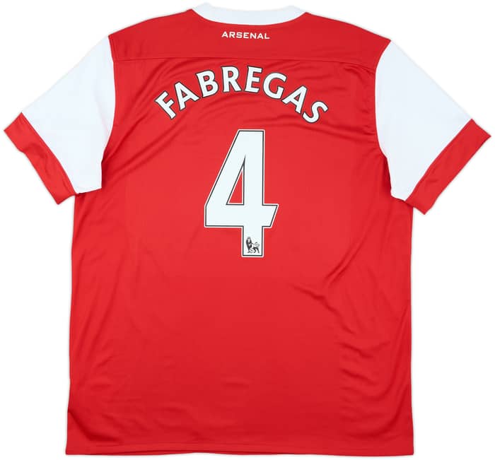 2010-11 Arsenal Home Shirt Fabregas #4 - 7/10 - (XL)