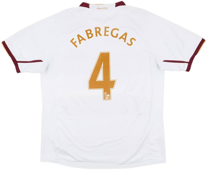 2007-08 Arsenal Away Shirt Fabregas #4 - 9/10 - (L)
