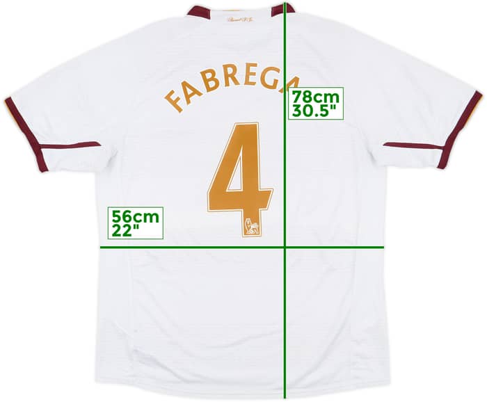 2007-08 Arsenal Away Shirt Fabregas #4 - 9/10 - (L)