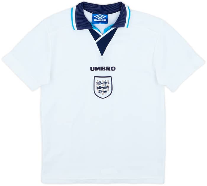 1995-97 England Home Shirt - 8/10 - (L.Boys)