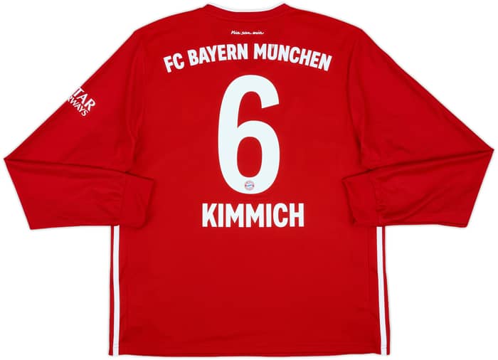 2020-21 Bayern Munich Home L/S Shirt Kimmich #6 - 9/10 - (L)
