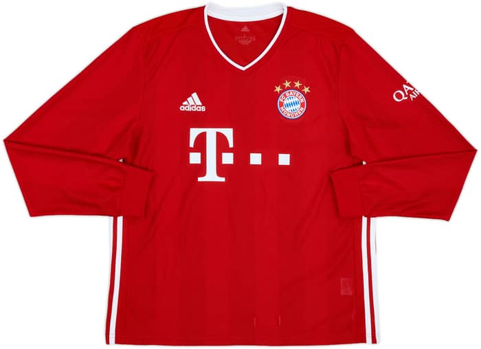 2020-21 Bayern Munich Home L/S Shirt Kimmich #6 - 9/10 - (L)