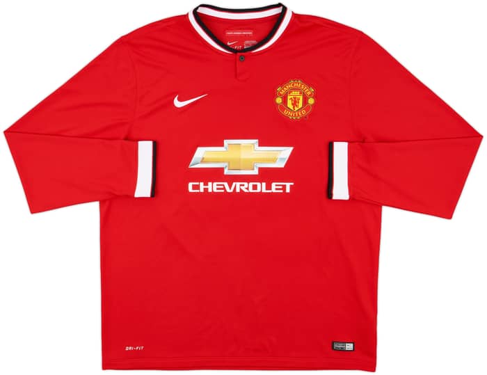 2014-15 Manchester United Home L/S Shirt Rooney #10 - 9/10 - (XL)