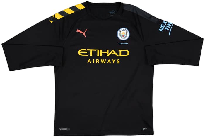 2019-20 Manchester City Away L/S Shirt Foden #47 - 9/10 - (L)