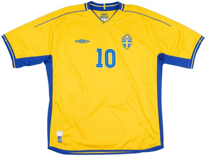 2003-04 Sweden Home Shirt Ibrahimovic #10 - 10/10 - (XL)