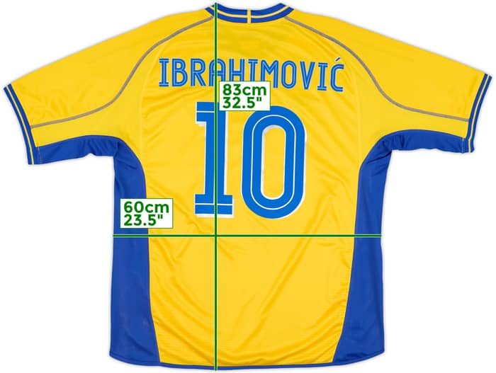 2003-04 Sweden Home Shirt Ibrahimovic #10 - 10/10 - (XL)