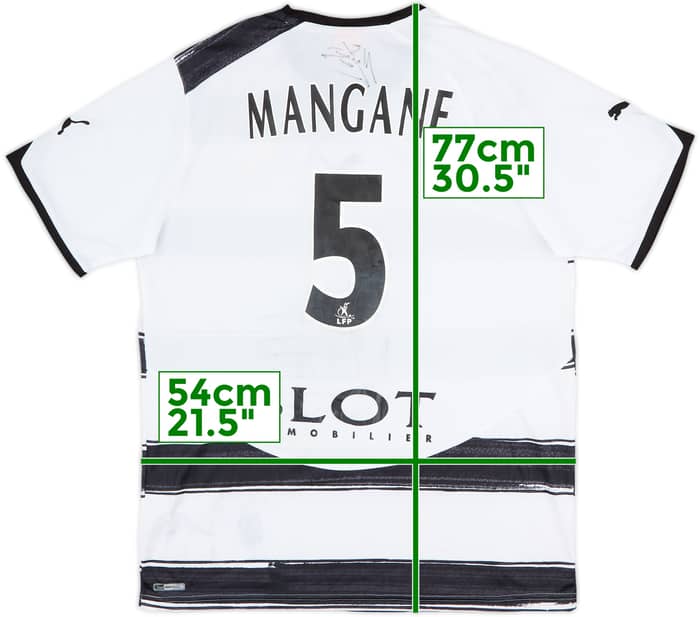 2010-11 Stade Rennais Signed Away Shirt Mangane #5 - 5/10 - (L)