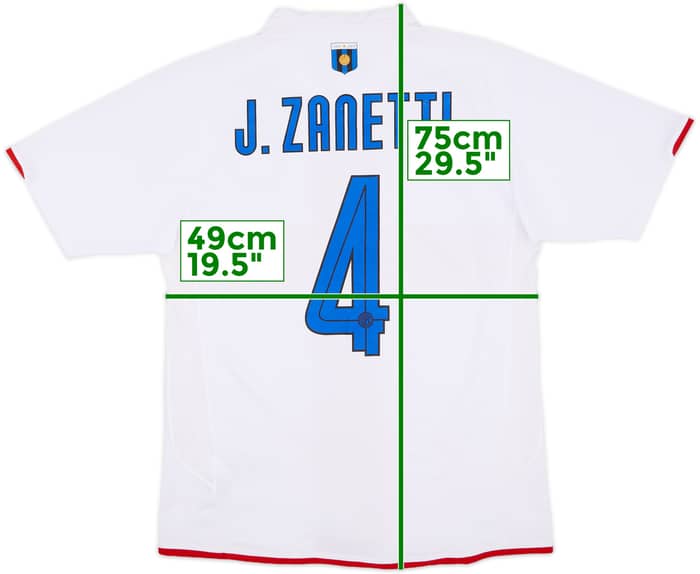 2007-08 Inter Milan Centenary Away Shirt Zanetti #4 - 7/10 - (M)