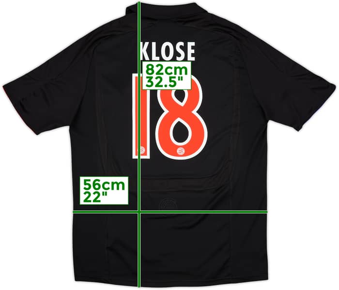 2007-09 Bayern Munich European Shirt Klose #18 - 8/10 - (L)