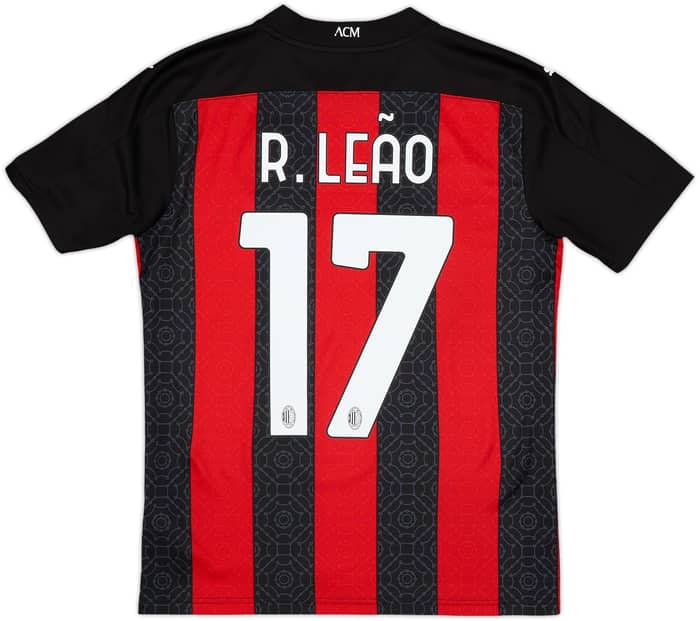 2020-21 AC Milan Home Shirt R.Leao #17 - 10/10 - (S)