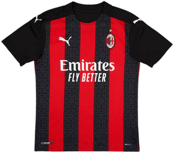 2020-21 AC Milan Home Shirt R.Leao #17 - 10/10 - (S)