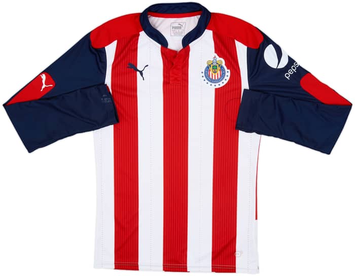 2016-17 Chivas Guadalajara Home L/S Shirt - 7/10 - (S)