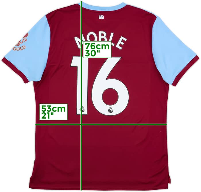 2019-20 West Ham Home Shirt Noble #16 - 10/10 - (L)
