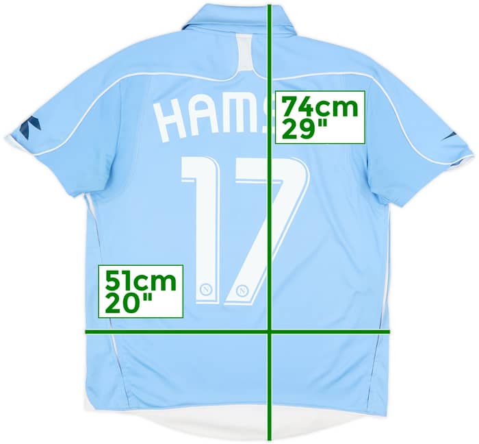 2008-09 Napoli Home Shirt Hamsik #17 - 6/10 - (S)