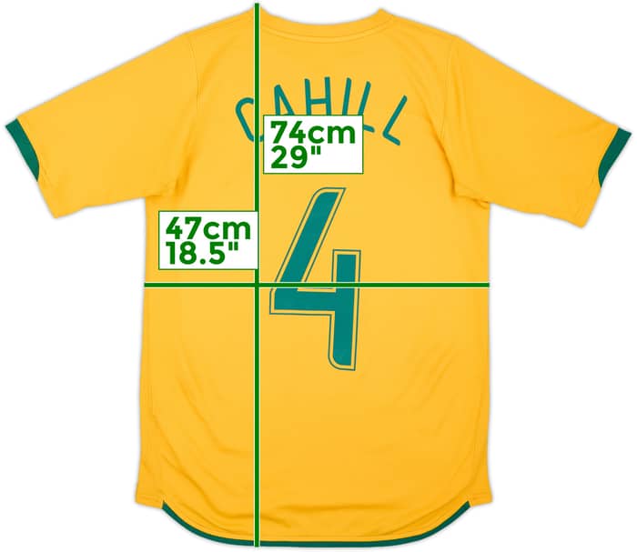 2006-08 Australia Home Shirt Cahill #4 - 6/10 - (S)