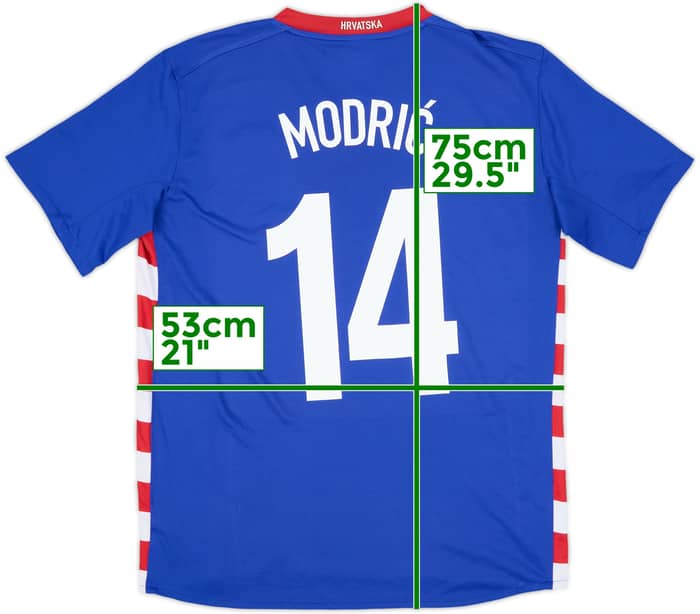 2007-09 Croatia Away Shirt Modric #14 - 8/10 - (M)