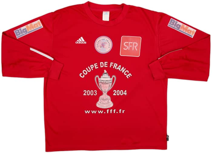 2003-04 Coupe de France L/S Shirt #4 - 8/10 - (XL)