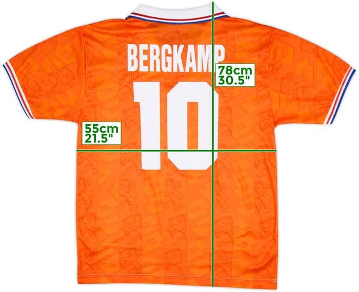 1994 Netherlands Home Shirt Bergkamp #10 - 8/10 - (L)