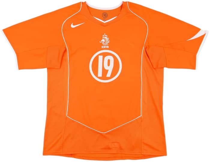 2004-06 Netherlands Home Shirt Robben #19 - 10/10 - (L)