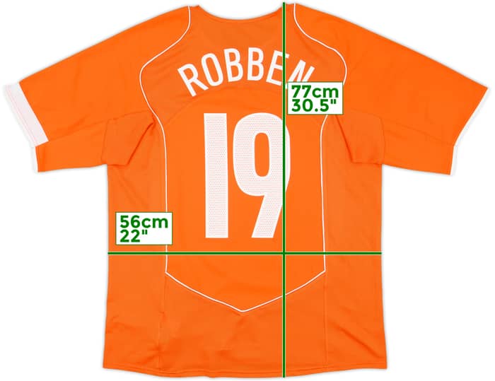 2004-06 Netherlands Home Shirt Robben #19 - 10/10 - (L)