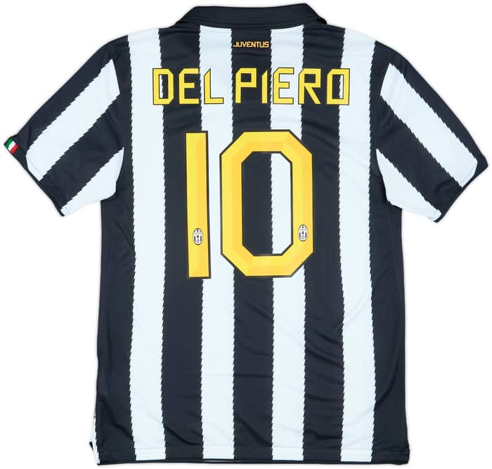 2010-11 Juventus Home Shirt Del Piero #10 - 8/10 - (M)