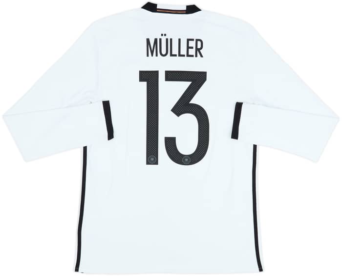 2015-16 Germany Home L/S Shirt Muller #13 - 8/10 - (M)