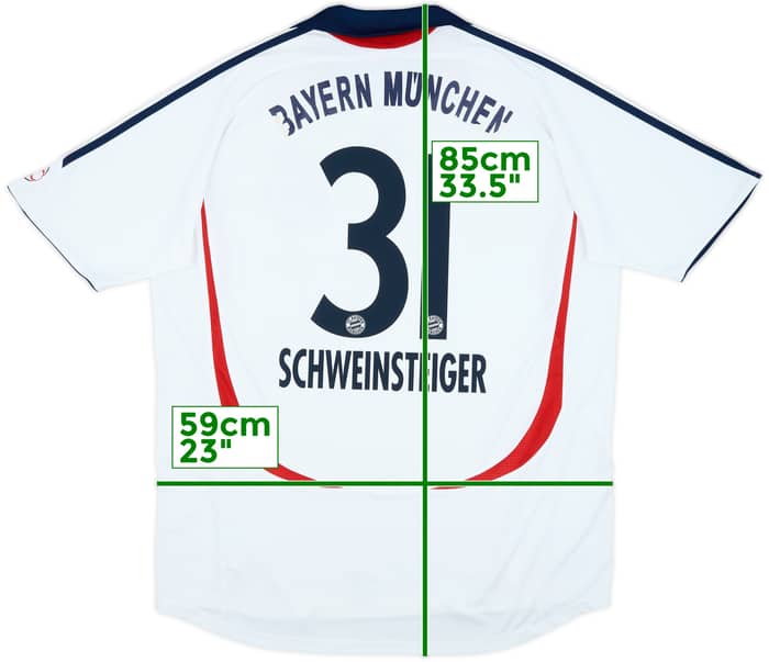 2006-07 Bayern Munich Away Shirt Schweinsteiger #31 - 6/10 - (XL)