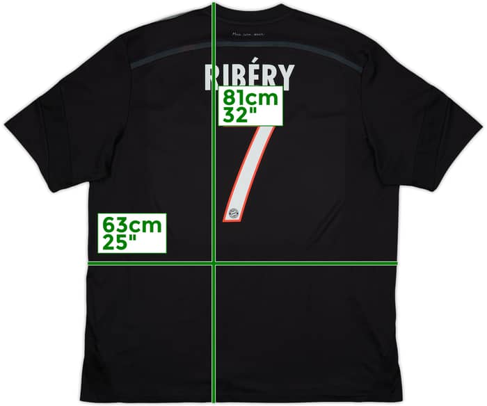 2014-15 Bayern Munich Third Shirt Ribery #7 - 7/10 - (XXL)
