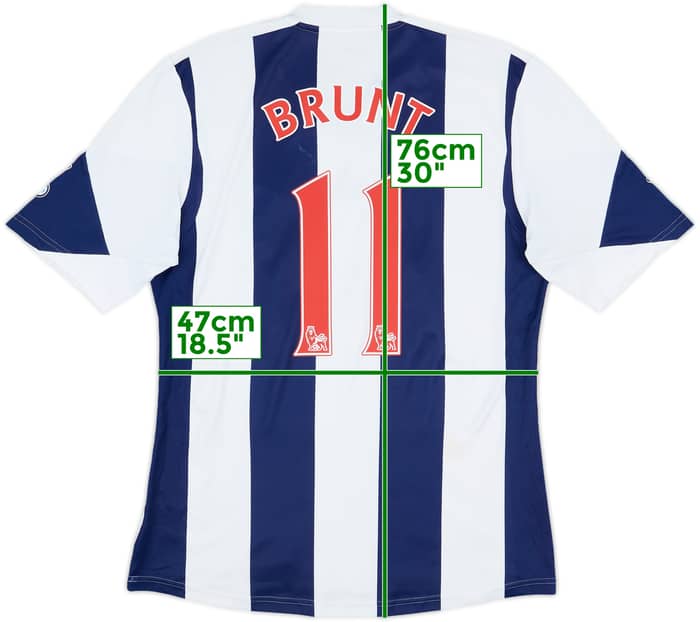 2013-14 West Brom Home Shirt Brunt #11 - 5/10 - (M)