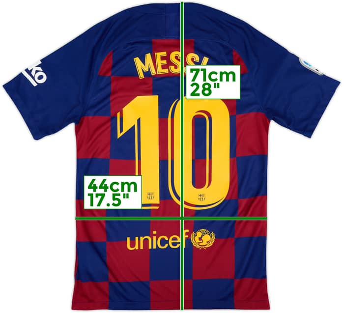 2019-20 Barcelona Home Shirt Messi #10 - 9/10 - (S)