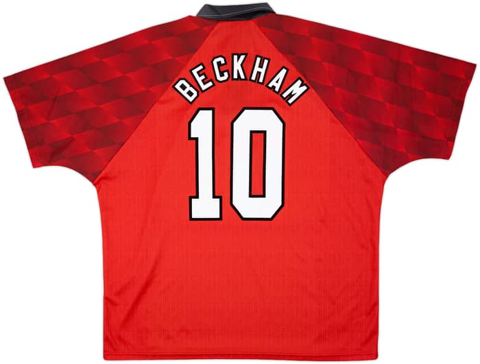 1996-98 Manchester United Home Shirt Beckham #10 - 10/10 - (XXL)