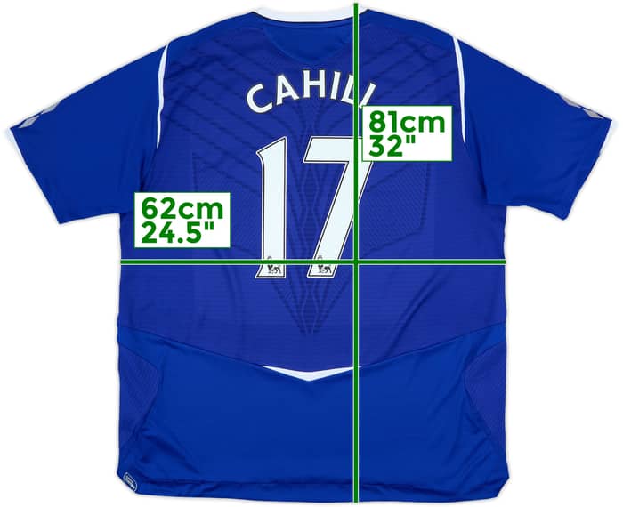 2008-09 Everton Home Shirt Cahill #17 - 7/10 - (XXL)