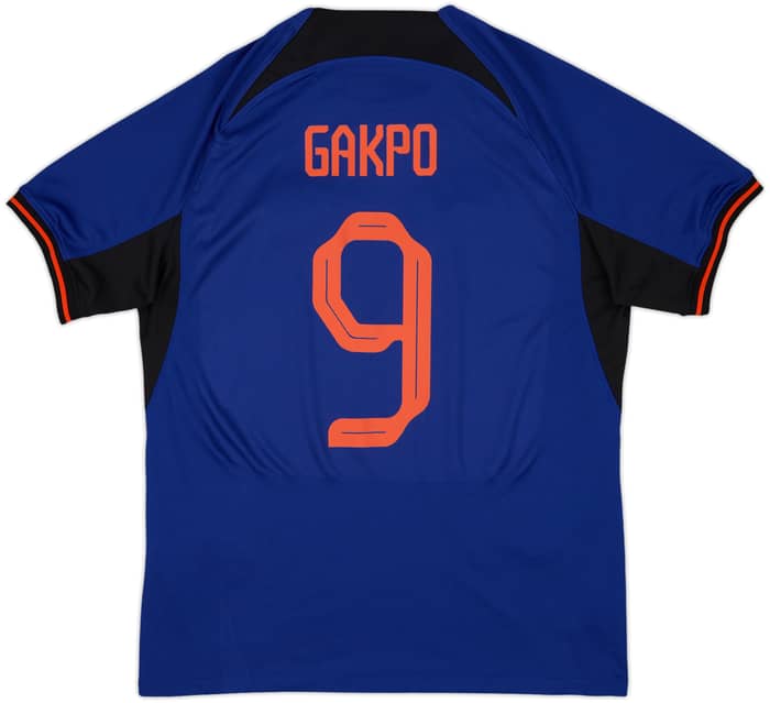 2022-23 Netherlands Away Shirt Gakpo #9 - 9/10 - (L)