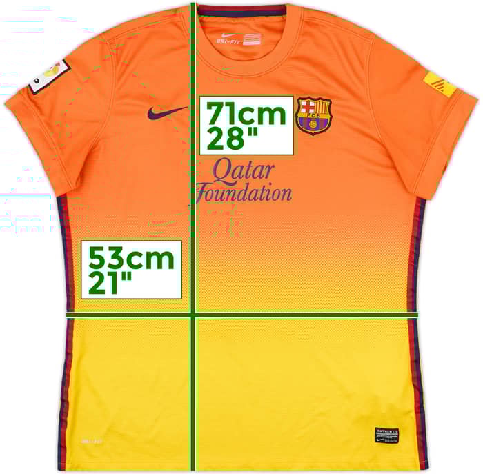 2012-13 Barcelona Away Shirt - 8/10 - (Women's XL)