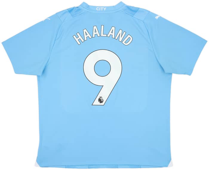 2023-24 Manchester City Home Shirt Haaland #9 - 9/10 - (XL)