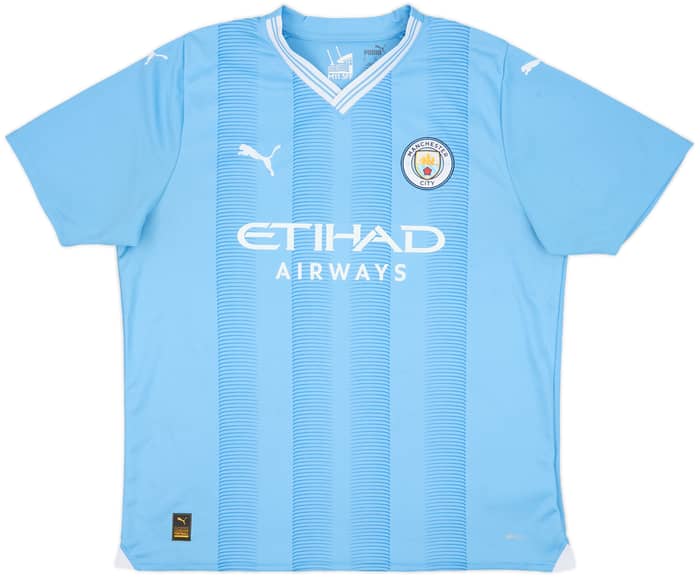 2023-24 Manchester City Home Shirt Haaland #9 - 9/10 - (XL)