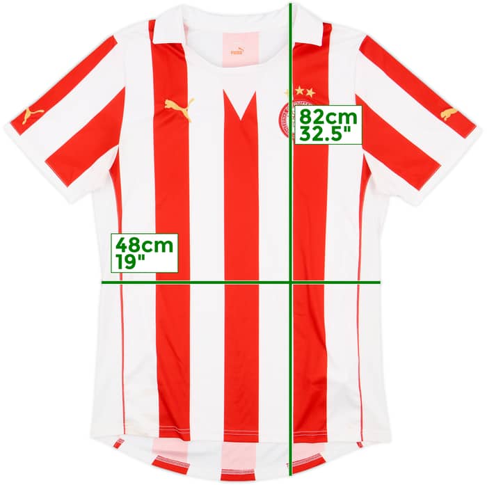 2011-12 Olympiakos Home Shirt - 7/10 - (L)