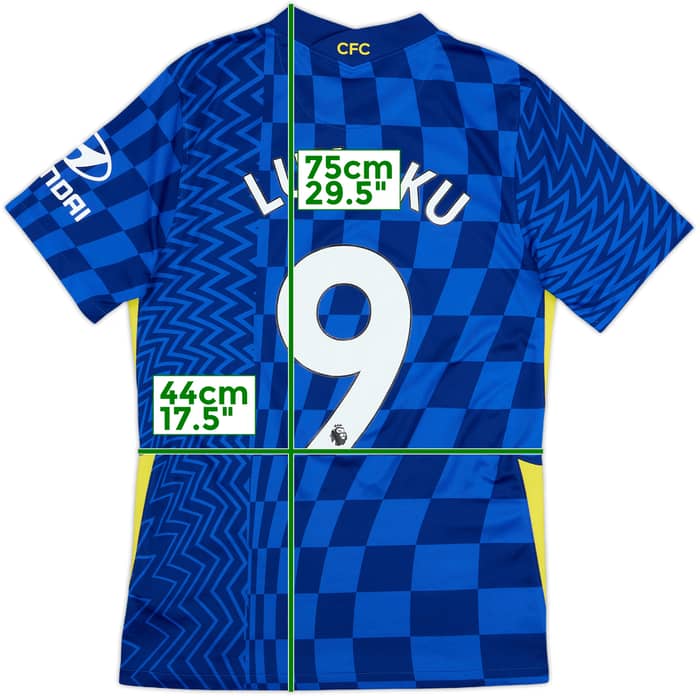 2021-22 Chelsea Home Shirt Lukaku #9 - 9/10 - (S)