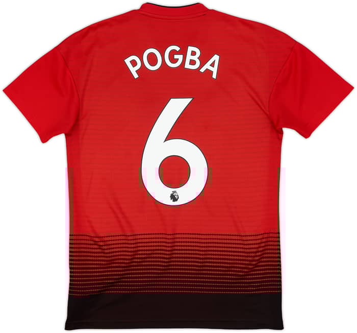 2018-19 Manchester United Home Shirt Pogba #6 - 8/10 - (XS)