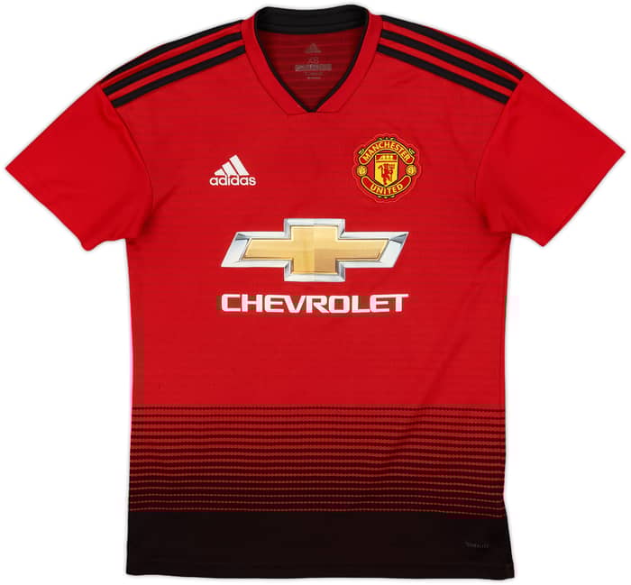 2018-19 Manchester United Home Shirt Pogba #6 - 8/10 - (XS)