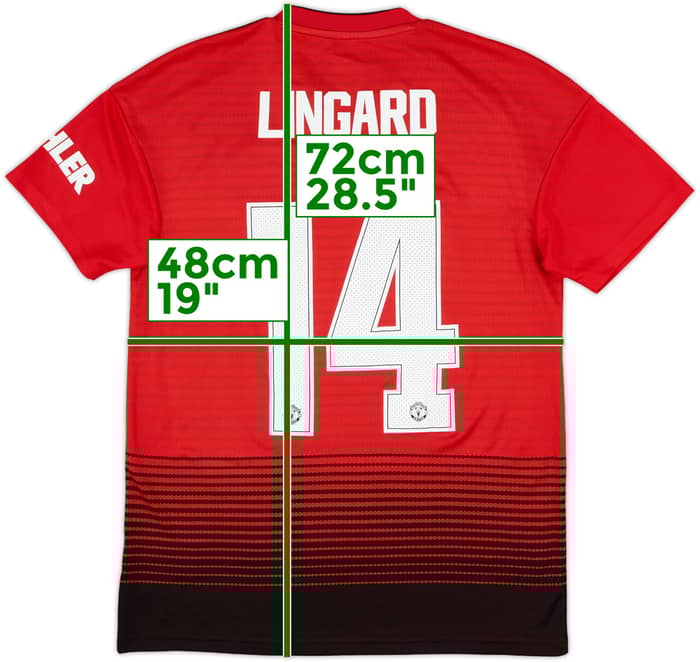 2018-19 Manchester United Home Shirt Lingard #14 - 10/10 - (S)